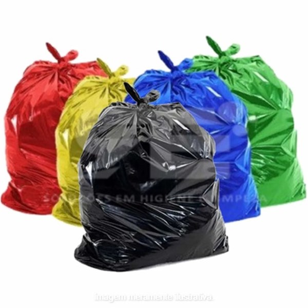 SACO 130L PT P/ LIXO 90X100 0,08M C/100 EMBALA