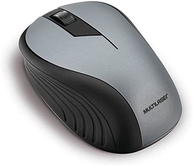 MOUSE SEM FIO Multilaser Preto Grafite Usb - MO213