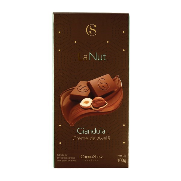 TABLETE AVELÃ - LANUT 100g