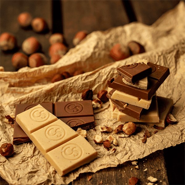 TABLETE AVELÃ BRANCO - LANUT 100g