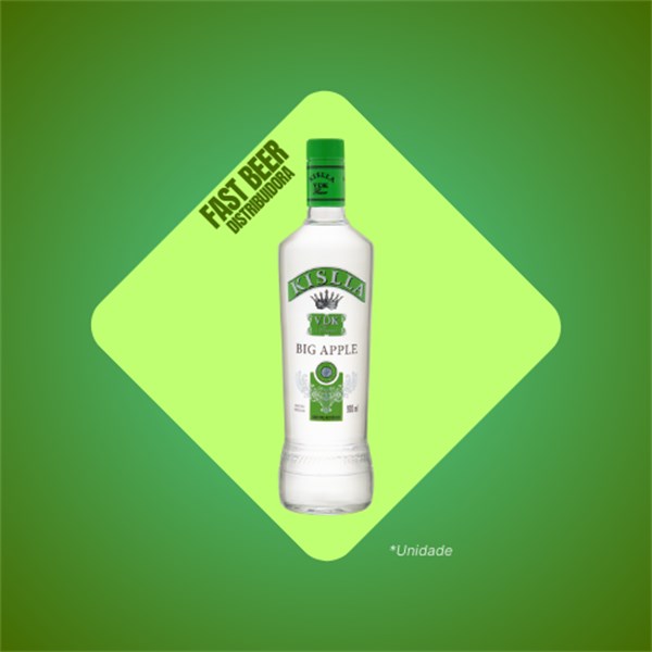 VODKA KISLLA BIG APPLE 900ML - MAÇA VERDE