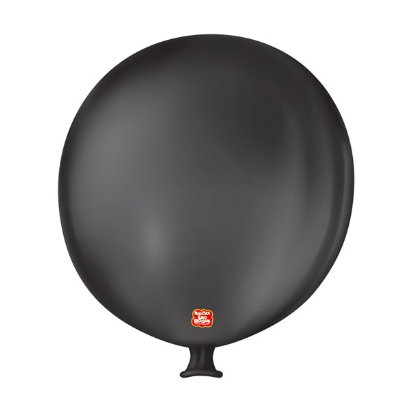 Balão gigante liso preto ebano são roque