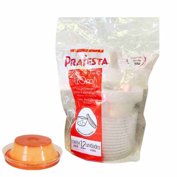 Forma de pudim forneavel 120ml 12un prafesta