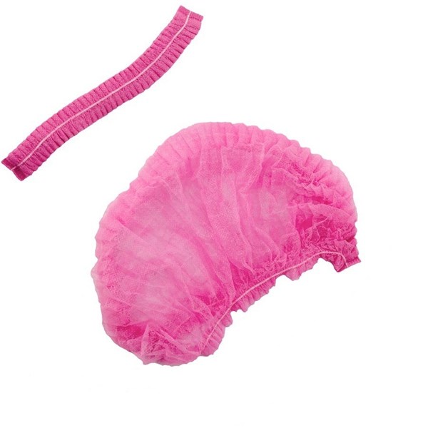Touca sanfonada TNT rosa 100un vabene