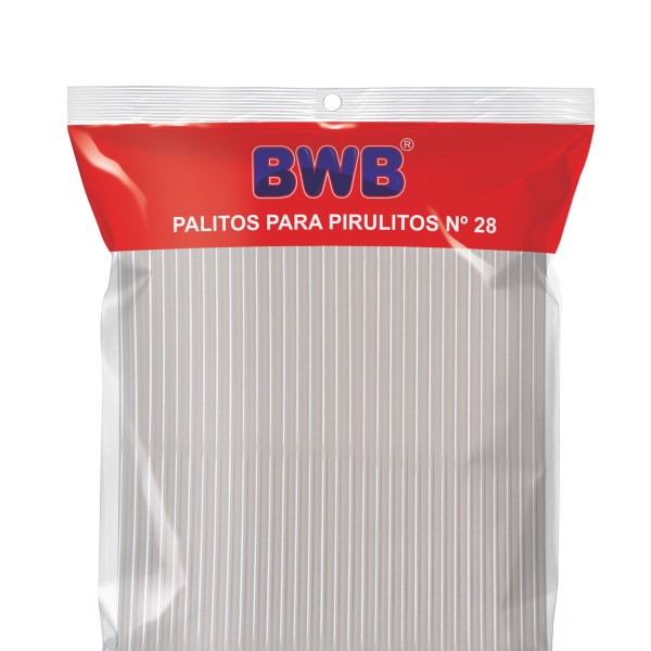 Palitos para pirulito grande cristal 50un BWB
