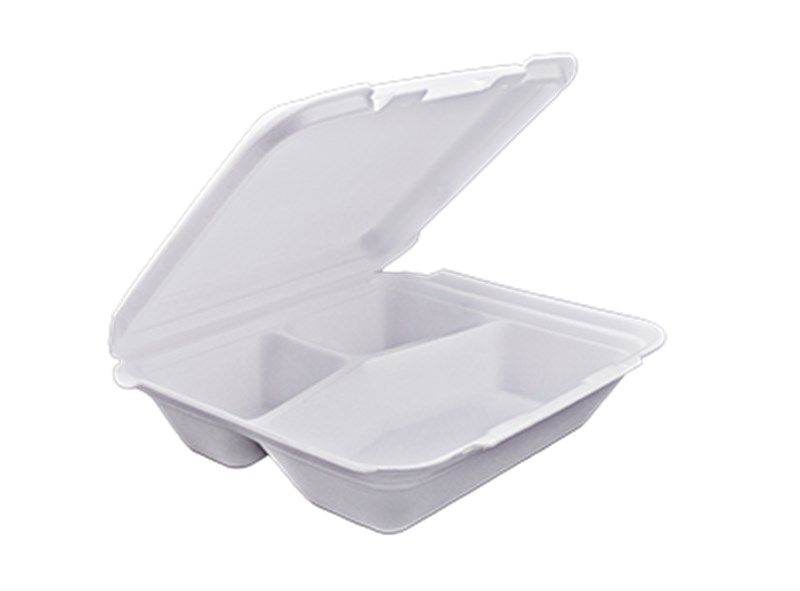 FARDO 100UN - Hamburgueira EPS TH201 3D BRANCA totalplast