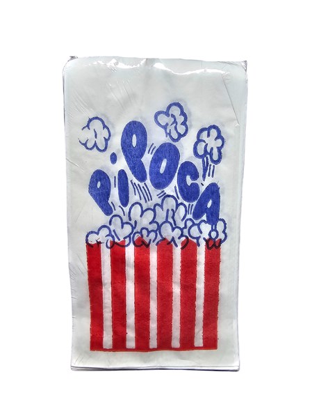 Saco de papel monolucido Pipoca 8X14cm 100un fortypel