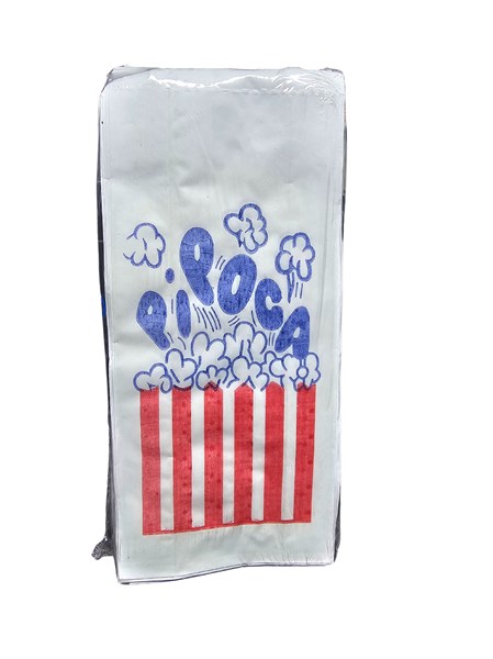 Saco de papel monolucido Pipoca 8X17cm 100un fortypel