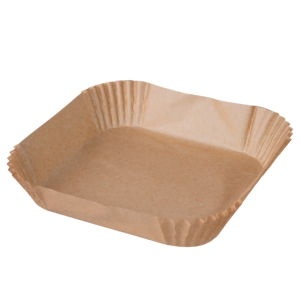 Forro de papel p airfryer quadrado sem furo 25un bompack