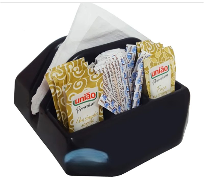 Porta guardanapo vermelho confeitudo