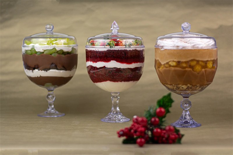 Taça cristal com tampa 1,25L bluestar