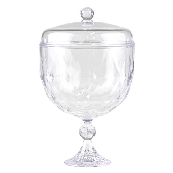 Taça diamante com tampa 1,25L bluestar