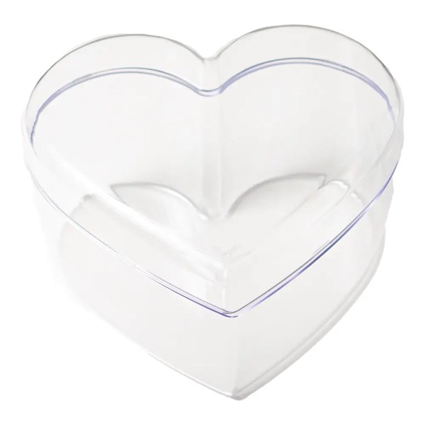 Cake box coração com tampa 750ml bluestar