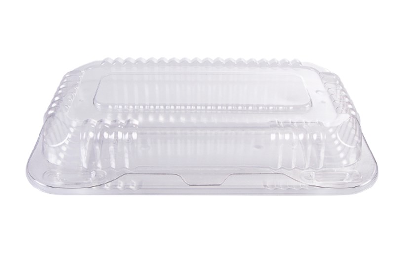 Embalagem PET 8 cristal retangular articulada 10un prafesta