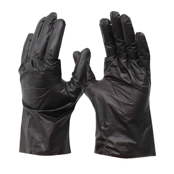 Luva newflex sem pó preta P 100un bompack