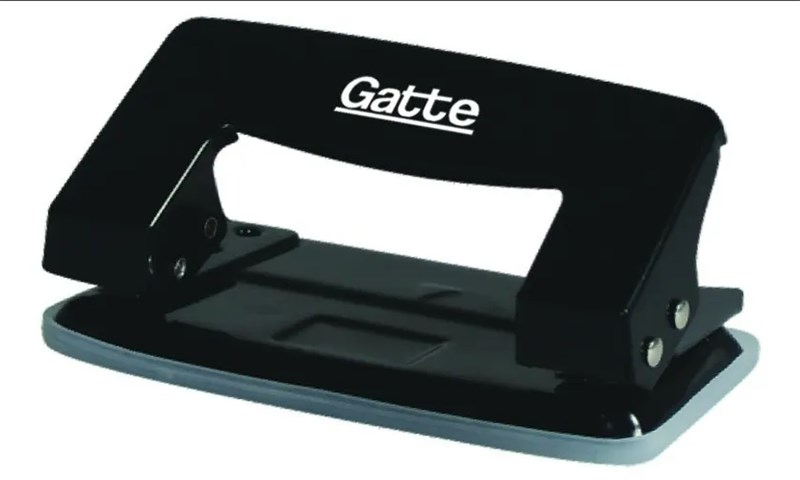 Furador de papel 2 furos 12 paginas gatte