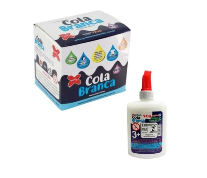 Cola branca 90g unidade make+