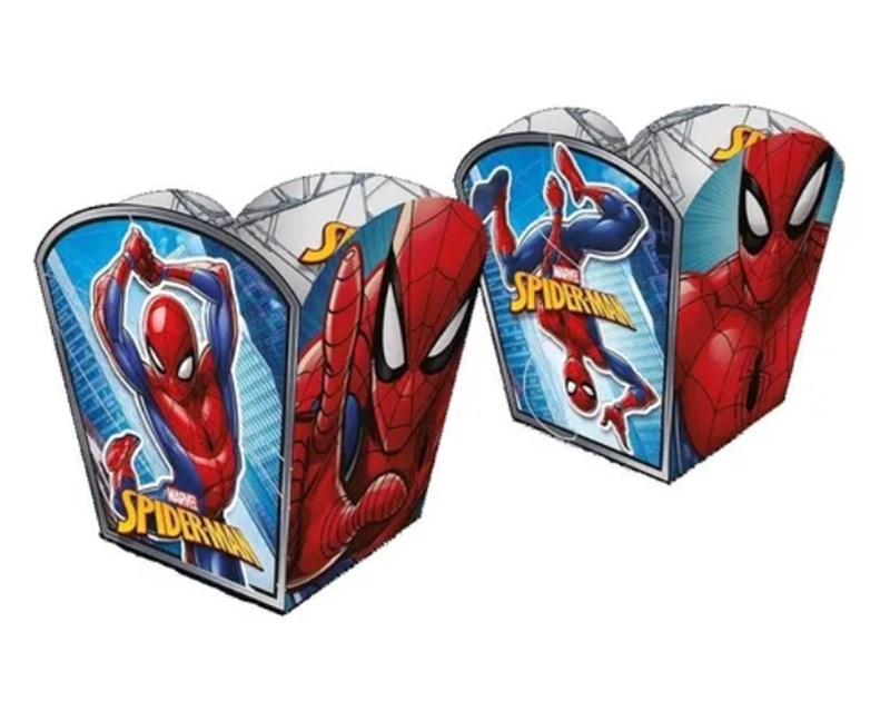 Cachepot papel spider man animação 4un regina festas