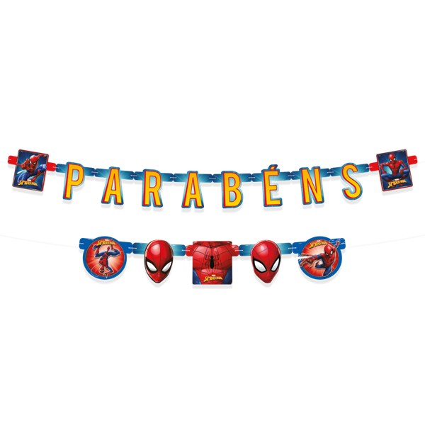 Faixa parabens spider man animação un regina