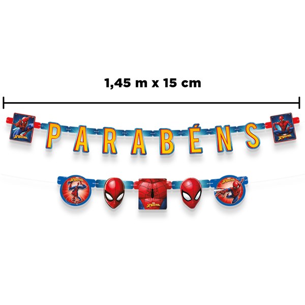 Faixa parabens spider man animação un regina