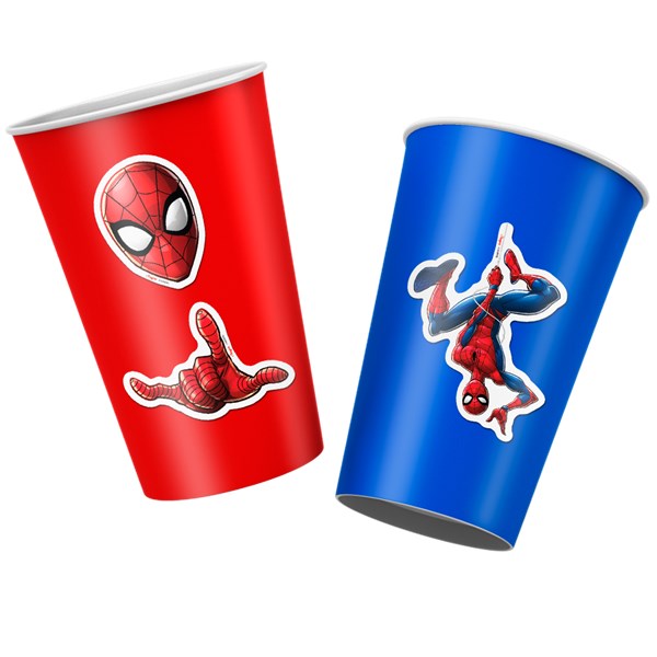 Adesivo decorativo spider man animação 12un regina festas
