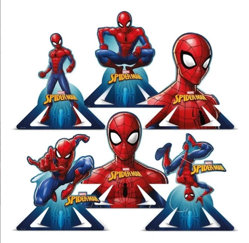 Decoração de mesa spider man animação 6un regina festas