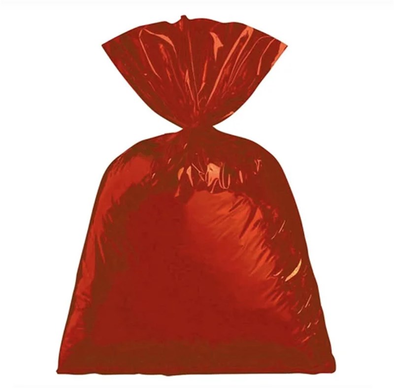 Saco metalizado 30x45cm vermelho 50un nova aliança