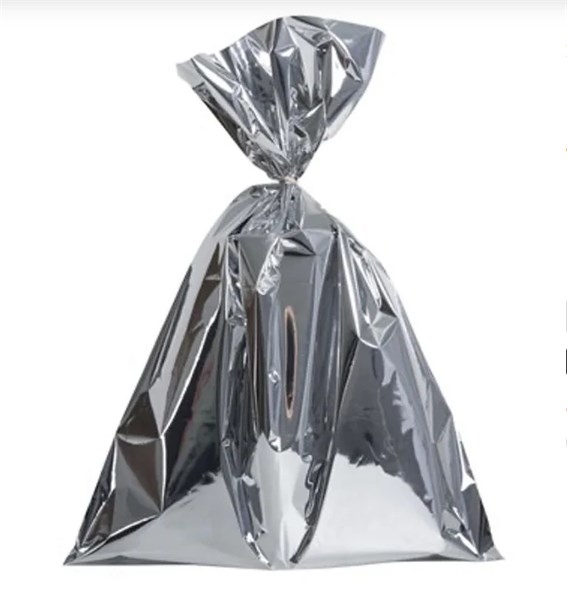 Saco metalizado 15x30 prata 50un nova aliança