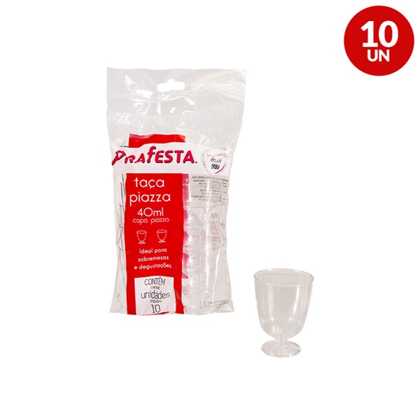 Taça piazza 10un cristal prafesta