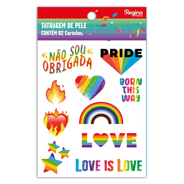 Tatuagem pride carnaval 20un regina