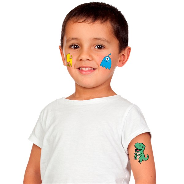 Tatuagem infantil diversos 3 carnaval 20un
