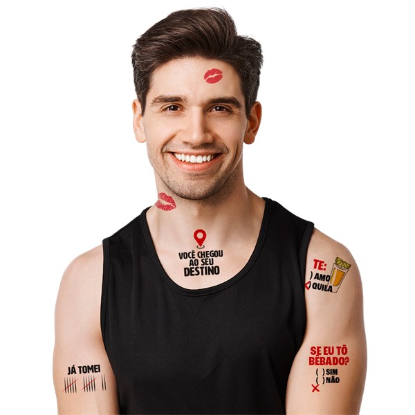 Tatuagem adulta 1 carnaval 16un regina