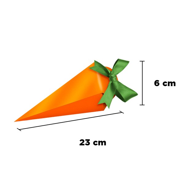 Caixa surpresa cenoura metalizada pascoa elegance 4un regina