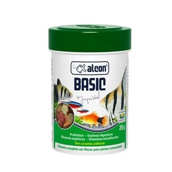 Ração Alcon Basic em Flocos para Peixes 20g
