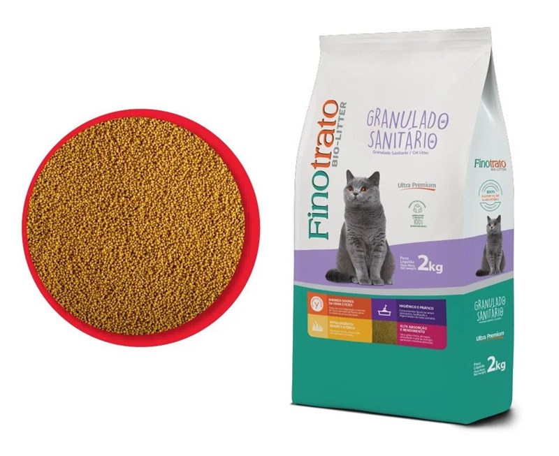 Granulado Sanitário Finotrato Bio-Litter Ultra Premium para Gatos 2kg