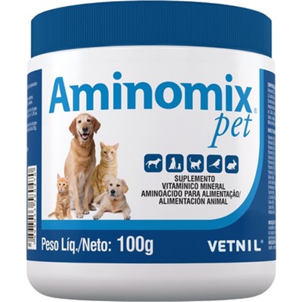 Suplemento Vitamínico Aminomix Pet Vetnil 100g