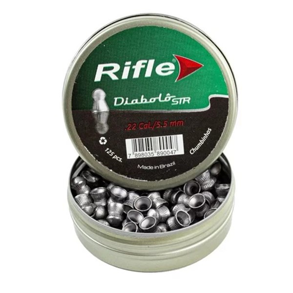 Chumbinho Rifle Diabolô STR - 5,5mm - 125 Unidades