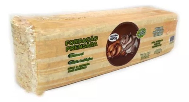 Serragem Prensada para Hamster e Coelho 800g