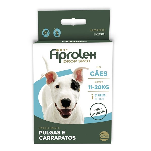 Antipulgas Fiprolex Cães Drop Spot 11 a 20kg 1,34 ml