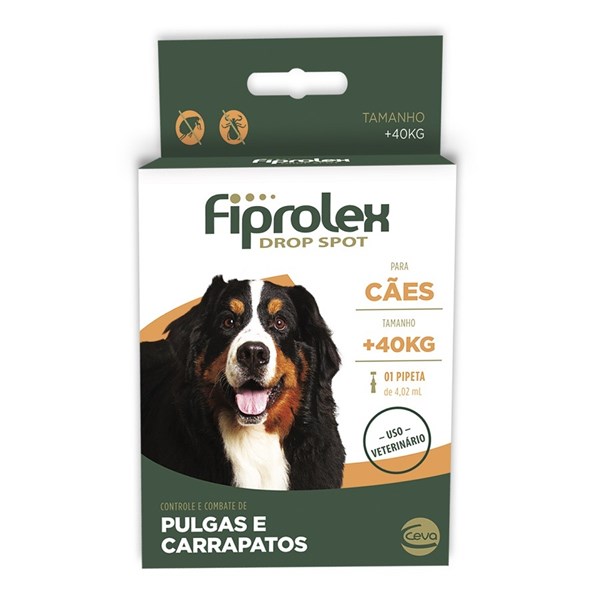 Antipulgas Fiprolex Cães Drop Spot +40kg 4,02 ml
