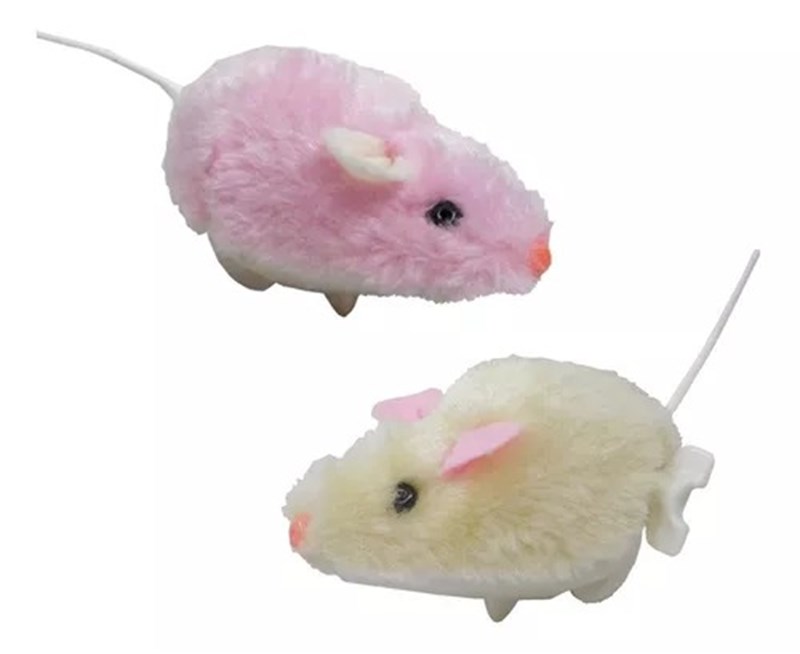 Brinquedo Ratinho com Corda Pelucia