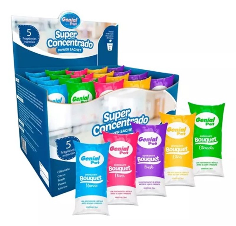 Desinfetante Super Concentrado Genial Sachê 70ml