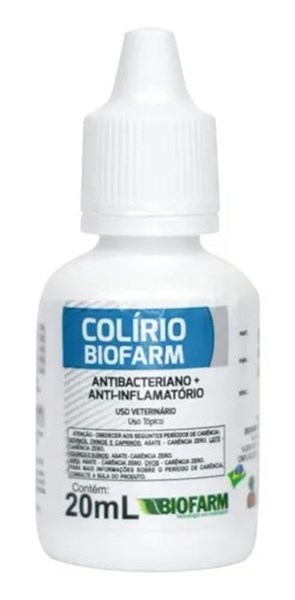 Colírio Biofarm Pet Antibacteriano E Ati-inflamatório 20ml