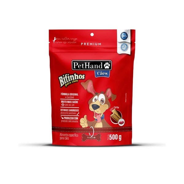 Bifinho PetHand para Cães Sabor Carne 500g
