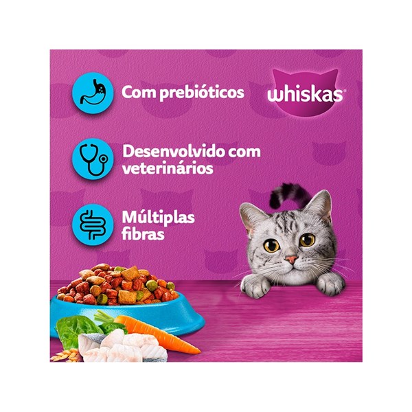 Ração Whiskas Gatos Adultos Peixe 900g