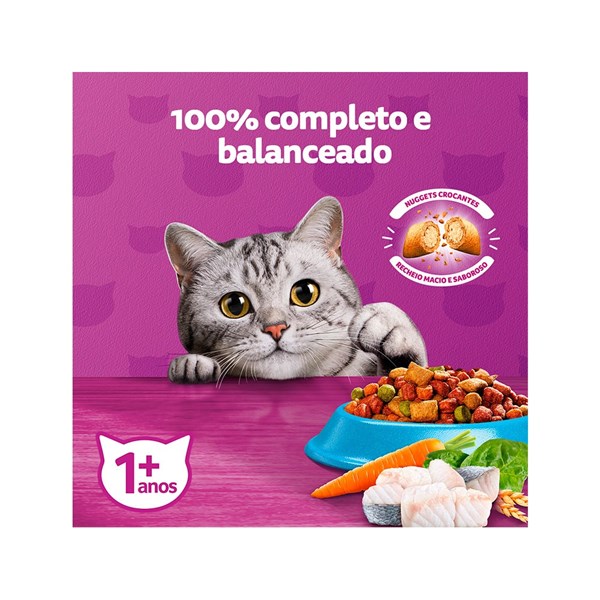 Ração Whiskas Gatos Adultos Peixe 900g