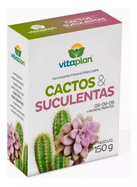 Adubo Fertilizante Para Cactos E Suculentas Vitaplan 150