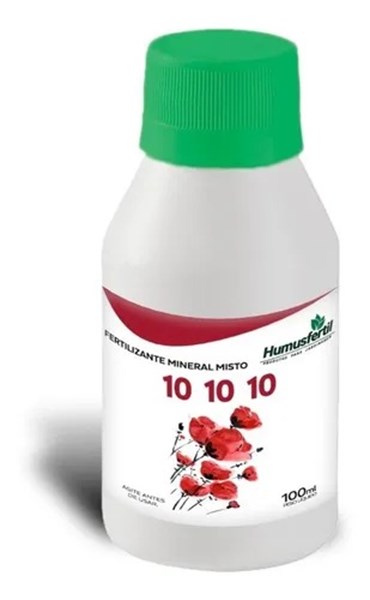 Fertilizante Liquido 10-10-10 Mineral Misto Flores Muda 100ml