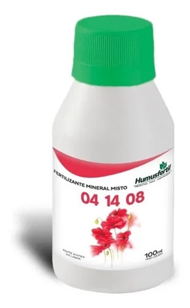 Fertilizante Liquido 04-14-08 Mineral Misto Floresmuda 100ml