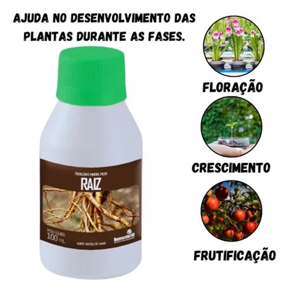 Fertilizante Orgânico Enraizador Raiz Humusfertil 100ml